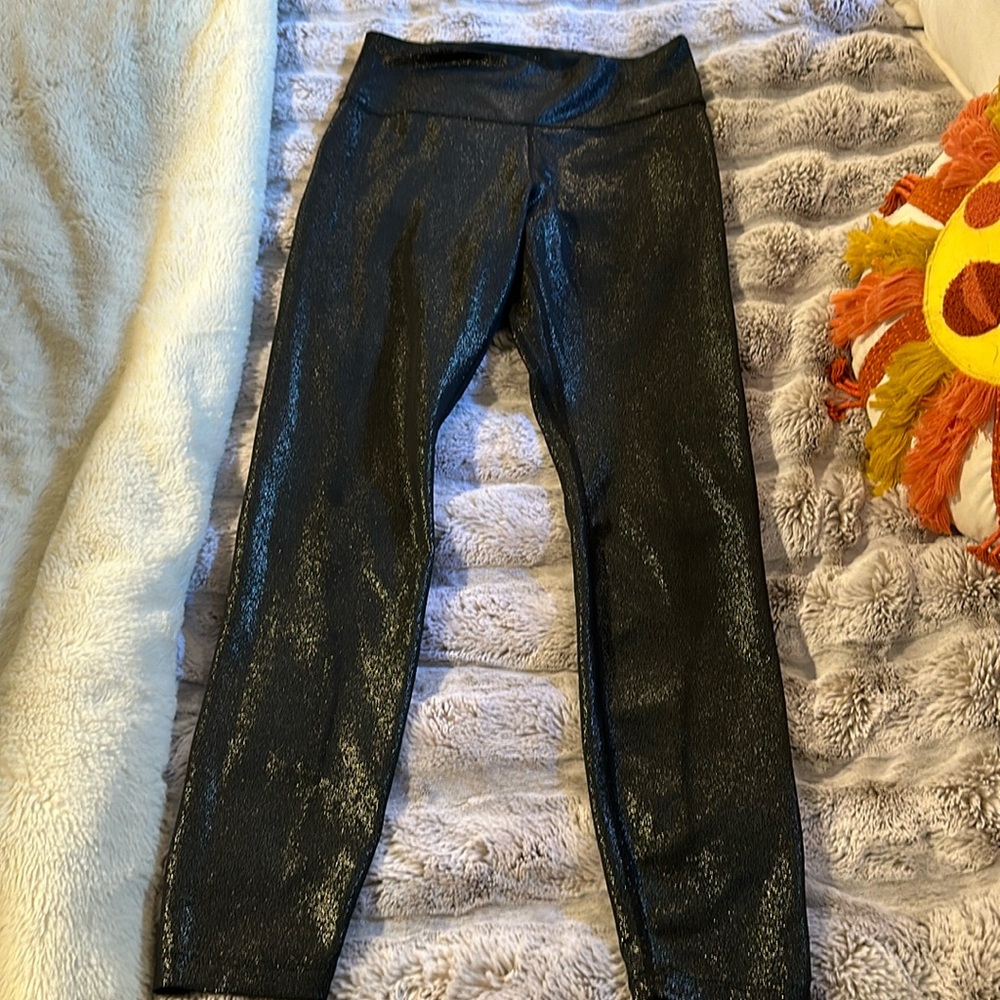 Nike small leggings ! Black and silver sparkle